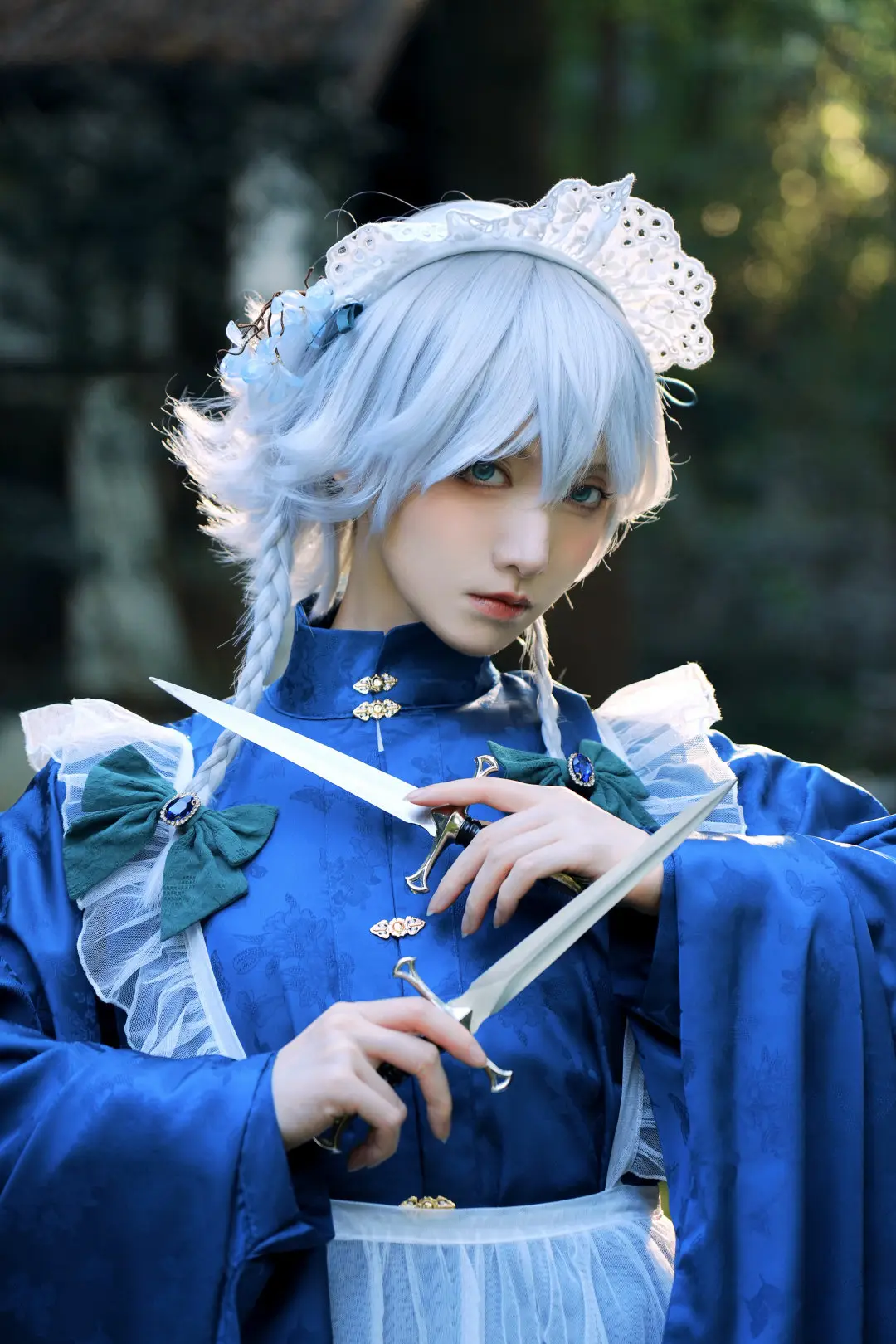 图片[4]-二次元COS分享[COSplay]撑着洋伞的女仆咲夜，在静静等待着大小姐召唤-二次元COS分享次元吧