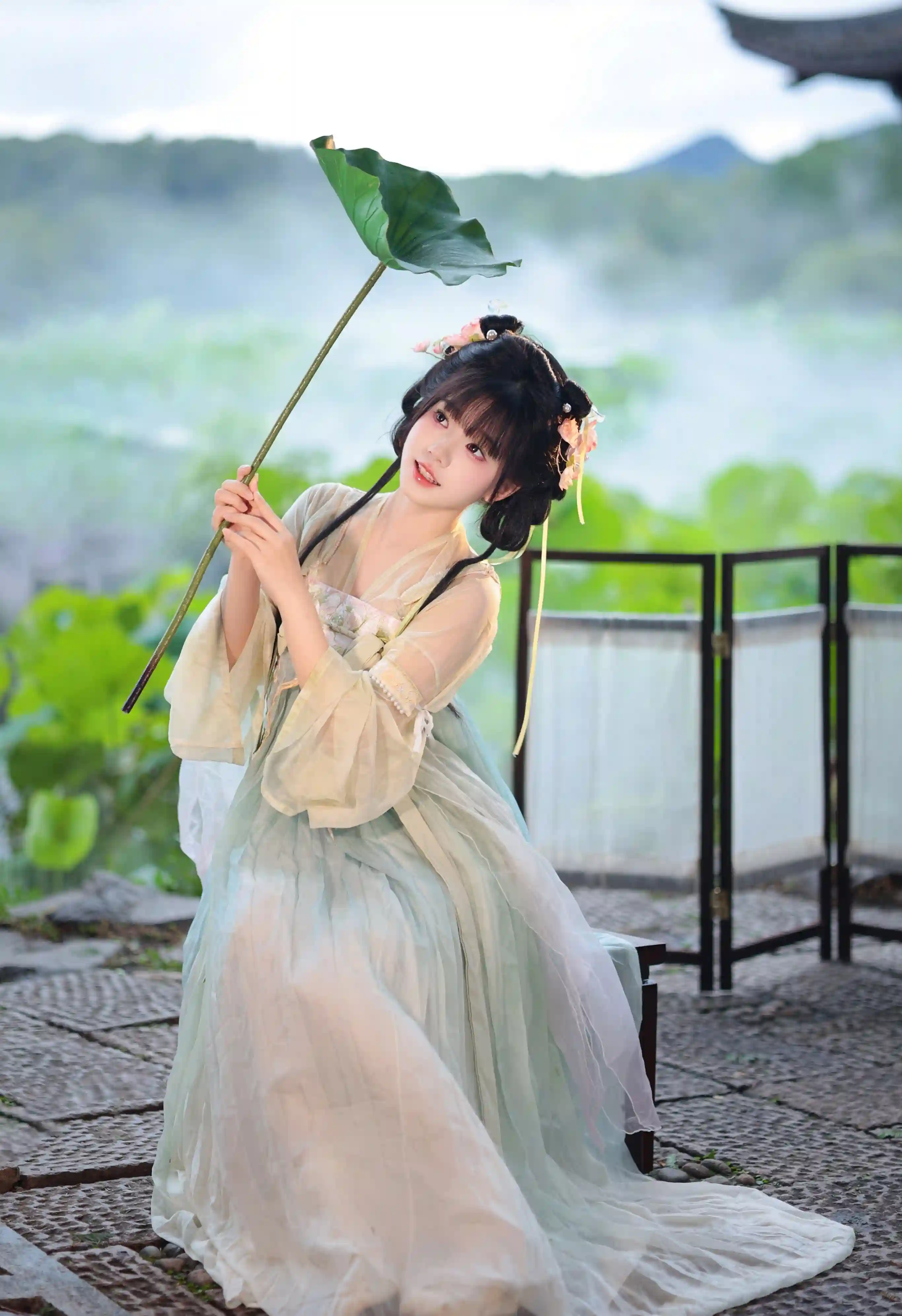 图片[3]-二次元COS分享[古装]古风少女-荷间雅韵，葡萄伴清欢-二次元COS分享次元吧
