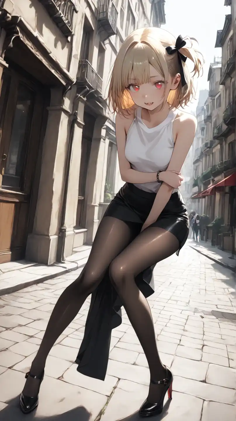 图片[1]-二次元COS分享莉可丽丝 錦木千束 复古街道上，持枪少女，气场拉满待启新篇-二次元COS分享次元吧