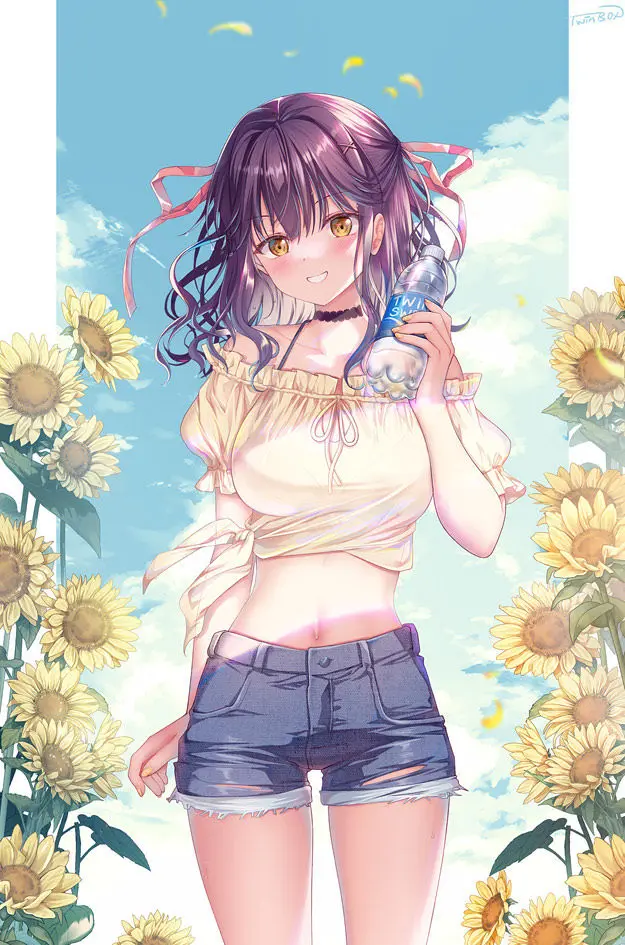 图片[5]-二次元COS分享[P站插画]超可爱的衣摆小巧思♡ – 「绑起衣摆」插画特辑-二次元COS分享次元吧