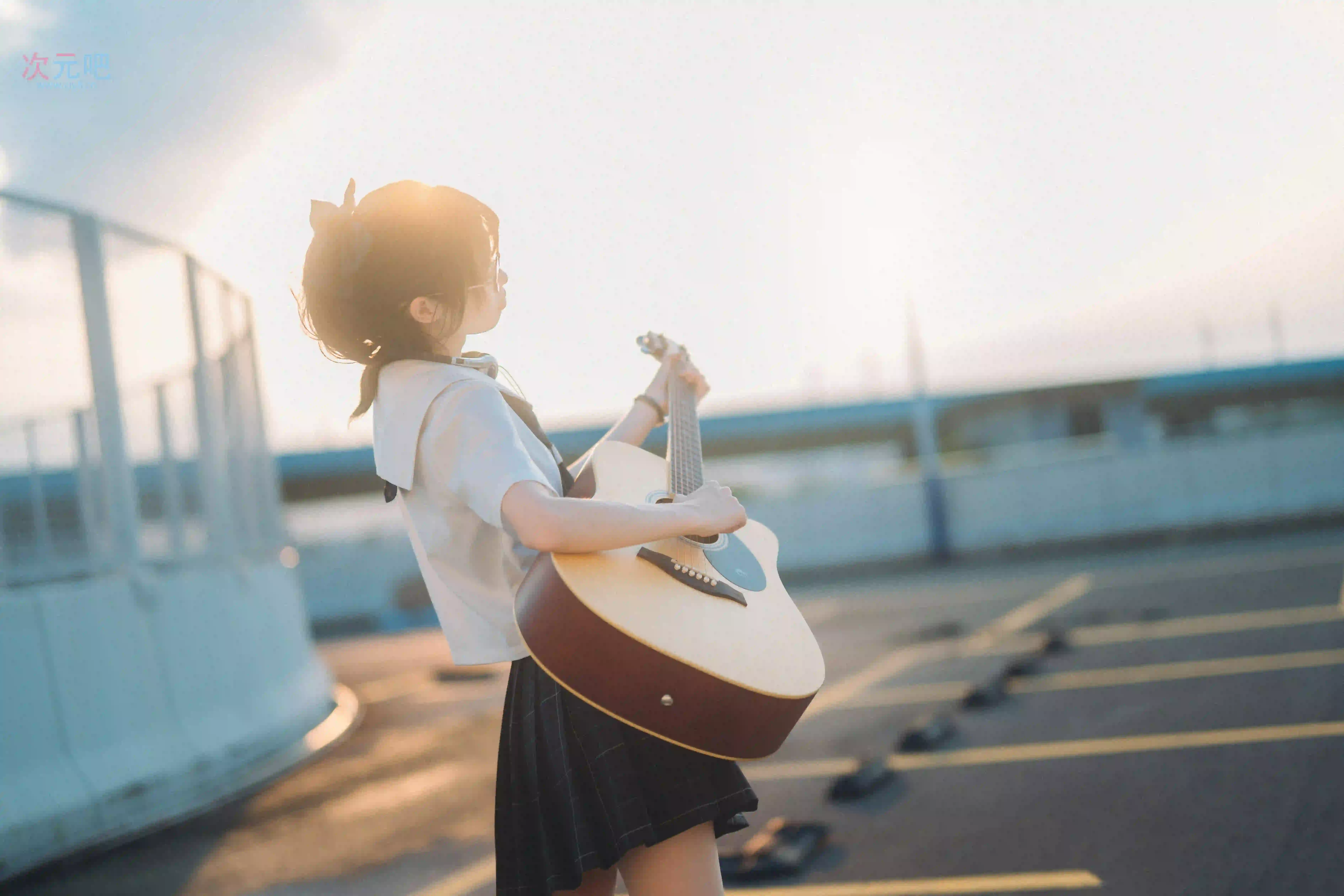 图片[3]-二次元COS分享[JK]JK少女与吉他，奏响青春的旋律-二次元COS分享次元吧