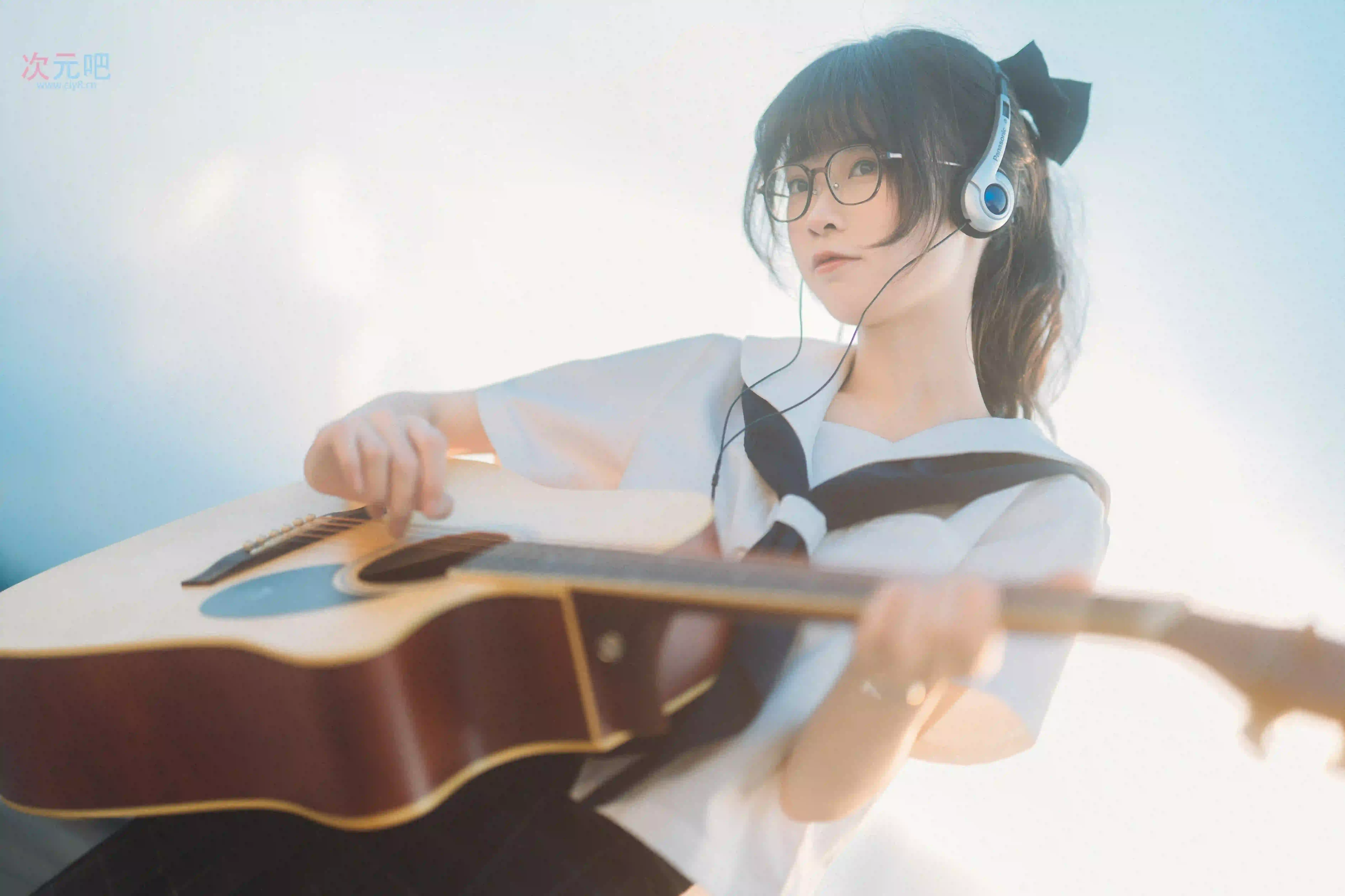 图片[4]-二次元COS分享[JK]JK少女与吉他，奏响青春的旋律-二次元COS分享次元吧