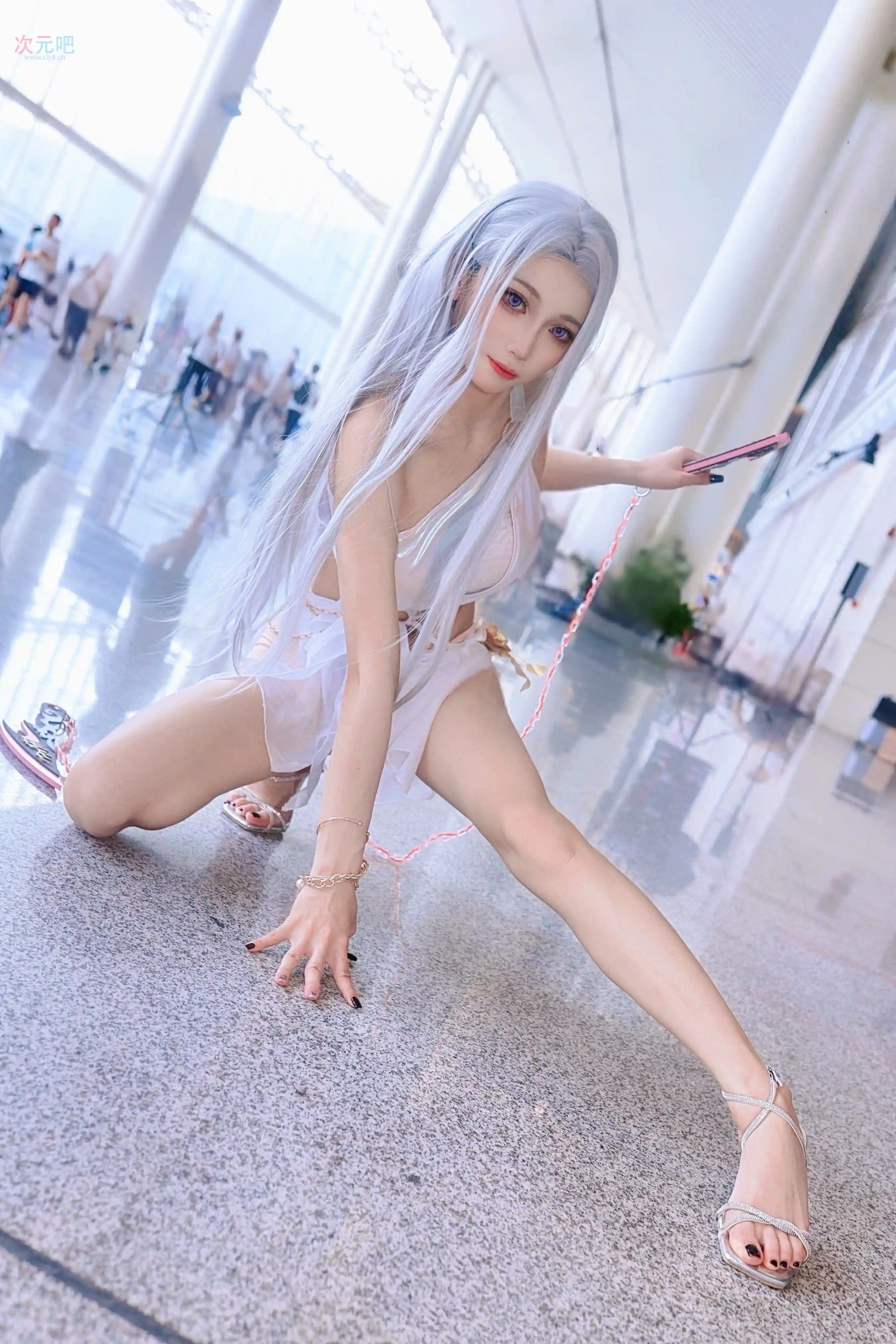 图片[6]-二次元COS分享[COSplay]永劫无间 季莹莹 银发白纱，尽显灵动魅惑-二次元COS分享次元吧