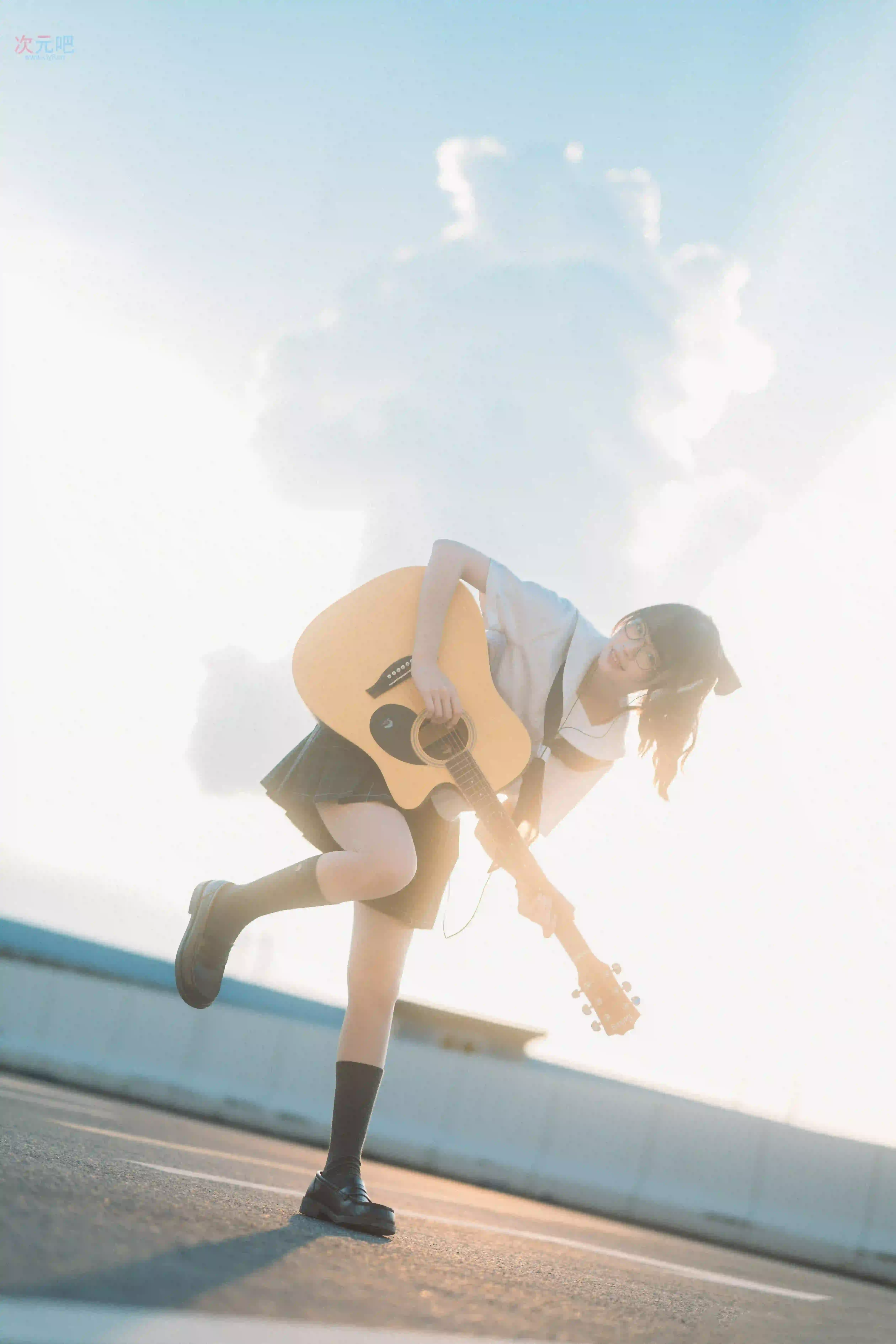 图片[9]-二次元COS分享[JK]JK少女与吉他，奏响青春的旋律-二次元COS分享次元吧