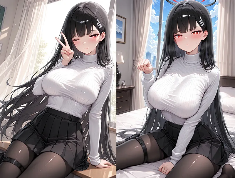 碧蓝档案 调月莉音 多样姿态下的灵动与娇憨-二次元COS分享次元吧